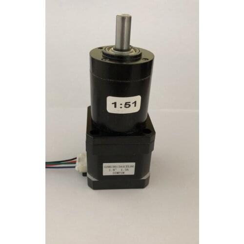 Ratio 51:1 /99: 1 Plug-in Nema17 planetary gear motor 0.4N.m motor body 38mm reducer body 49mm
