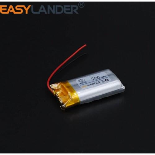 3.7V 902040 700mAh Rechargeable li-Polymer Li-ion Battery For bluetooth headset mp3 MP4 speaker mouse recorder 092040