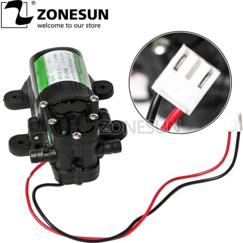 ZONESUN Diaphragm Water Pump For Filling Machine Small Safe High Pressure Self Priming Pump 3.6L/min