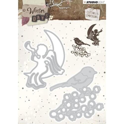 AliliArts Metal Cutting Dies Angel and bird diy Scrapbooking Photo Album Decorative Embossing PaperCard Crafts Die