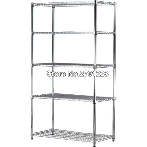 Stainless Steel Multifunctional Microwave Oven Shelf Rack Standing Type 5 Floors Kitchen Home Storage Holders