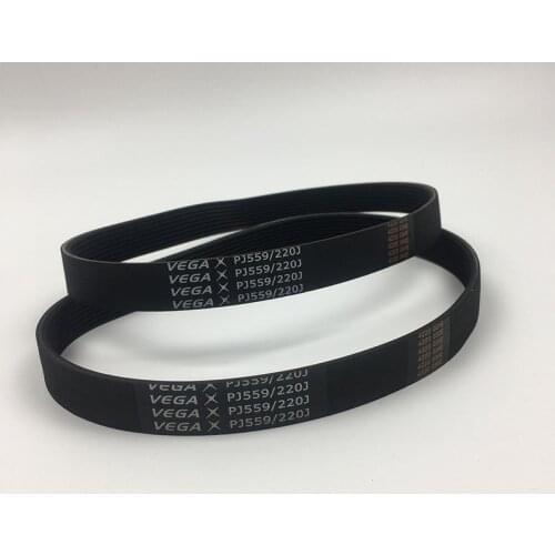 New Arrival! motor belt 2PCS VEGA V-Belt 220J PJ559 8 ribs Machine Transmission Rubber Belt