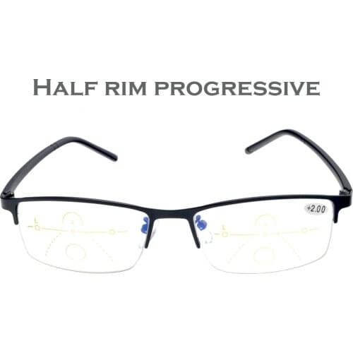 Reading Glasses Women Claravida 2019 Halfrim Progressive Reading Glasses For Men For Women Bifocal +1 +1.5 +2 +2.5 +3 +3.5 +4