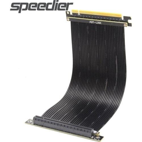 PCI Express 16x Flexible Cable High Speed Extension Port Adapter Riser Card PCIe 4.0 X16 Riser Extender 90 Degree Mining Miner