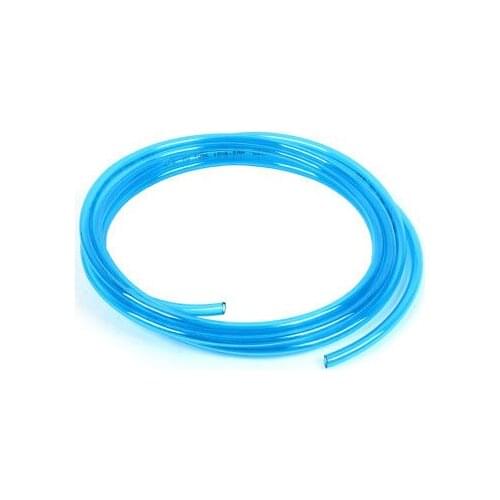 Pneumatic Air Gas Quick Fittings Connection PU Tube Clear Blue 5 Meters