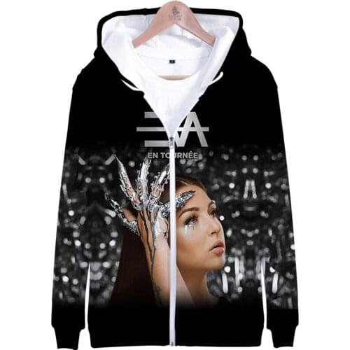 Popular EVA Queen Album 3D Zip-up High Street Fashion Zipper Hooded Sweatshirt Popular Casual Adult Kids Casul Classic Clothes