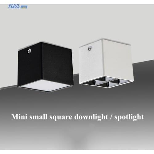 1Pcs surface mounted ceiling light LED7W 10W Ac85-260V square creative mini home background wall hotel