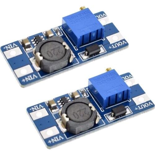 MT3608 DC Voltage Regulator Step up Boost Converter Power Supply Module 2V-24V to 5V-28V 2A