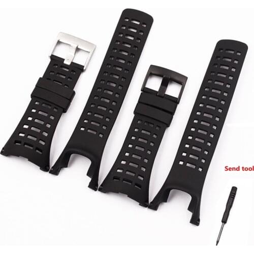 Watch Accessories Rubber Silicone Strap For Suunto Ambit 3 Peak - Ambit 2 Buckle Rubber Watchbands Correa Mens Watch Band