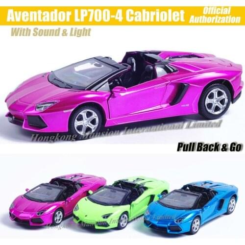 1:32 Scale Luxury Diecast Alloy Metal Super Sports Car Model For Aventador LP700-4 Cabriolet Collection Model Pull Back Toys Car