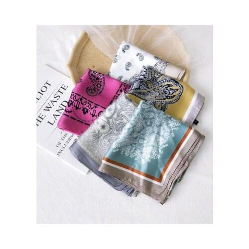 70*70cm Cashew Nuts Scarf Womens Scarf All-match Scarf Korean Elegant Decorative Professional Small Neckerchief women