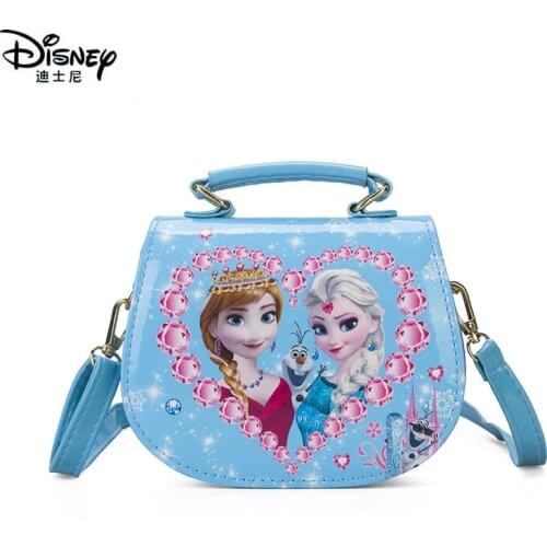 Dinsey Frozen Princess Anna Shoulder Bag Elsa Girl Bags Childrens Fashion Hobos Cartoon Cute Crossbody Bag