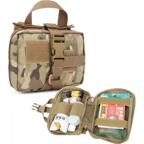 Tactical First Aid Pouch Military MOLLE Medical Bag Emergency EMT Utility Pouch Outdoor Survival Camping Hunting Package