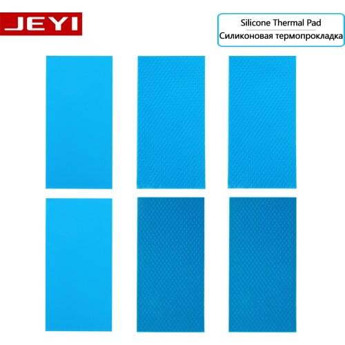 Computer GPU CPU Heatsink Cooling Conductive Silicone Thermal Pad 3Pcs 100mm*50mm Thickness 0.3/0.5/1mm conductivity 6/10W/M-K