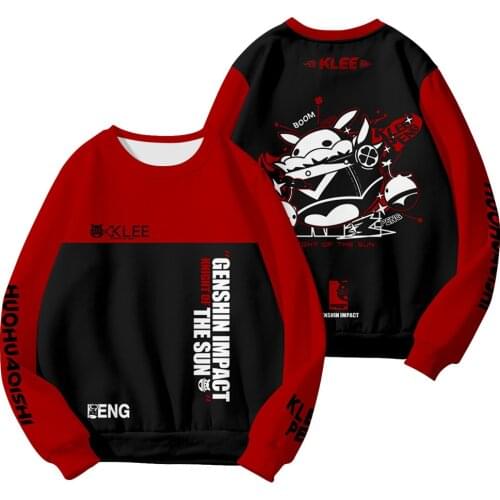 2020 genshin impact 3D O-neck Sweatshirt Hoody Fashion Long Sleeve Sweatshirts Streetwear High-quality Hot Sale Casual Clothes