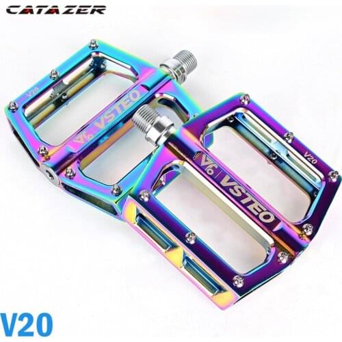 Bicycle Pedals Ultra-light Aluminum Alloy Plating Colorful Non-slip Bearings Peilin Mountain Road Bike Pedals