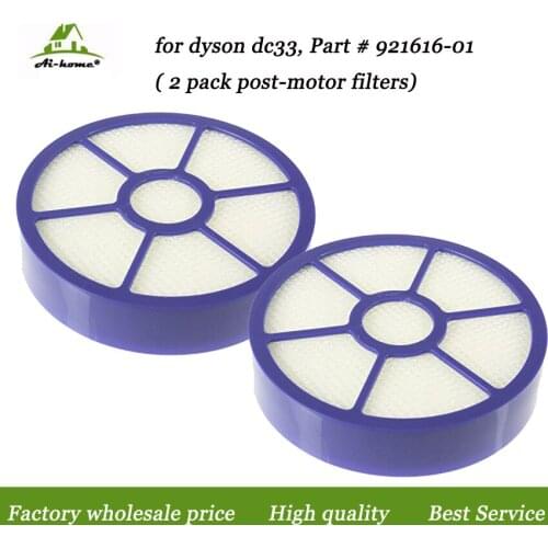 2-pack High Quality Post-motor Hepa Filter Filters Designed to Fit for Dyson DC33 Multi-Floor Animal Replacement Part 921616-01