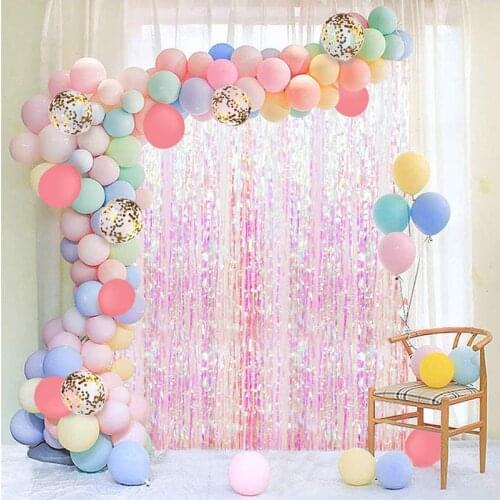 209/211pcs Macaron Rainbow Balloons Arch Garland Summer Holiday Balloon Chain For Wedding Baby Sower Birthday Party Decor Supply