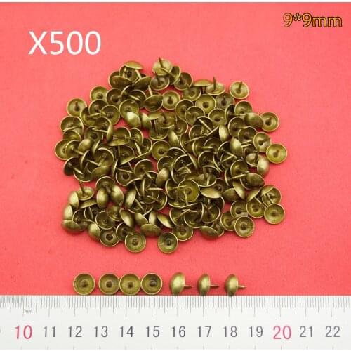 500pcs/lot antique bubble nail 9*9mm bronze decorative door nail sofa bronze thumb nail head nail furniture accessories