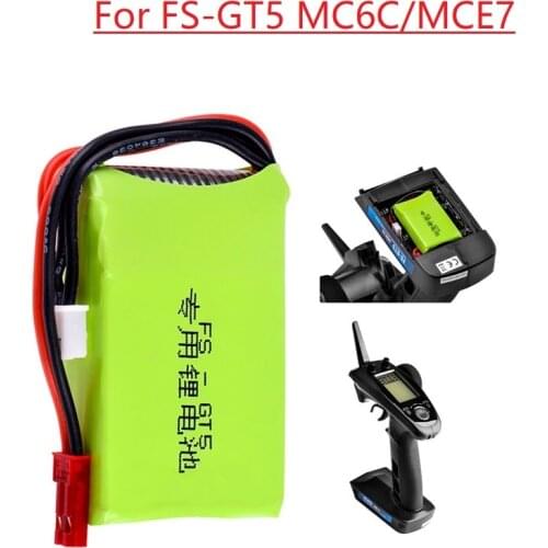 7.4V 1500mAh Rechargeable Lipo Battery for Flysky FS-GT5 2.4G 6CH Transmitter RC Car Boat Remote Control 2s 7.4v Battery