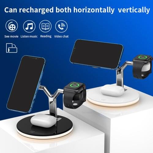 Qi netic Wireless Charger Fast Charging Pad Dock Station for 12 Watch Pro