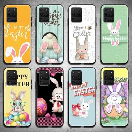 Lovely Easter Bunny Easter Eggs Phone Case For Samsung Galaxy S21 Plus Ultra S20 FE M11 S8 S9 plus S10 5G lite 2020