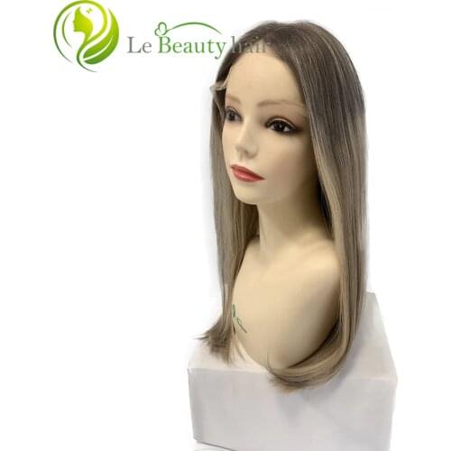 Jewish Wig Kosher Wigs Lace Top Unprocessed European Virgin Hair With Transparent Swiss Lace Sheitel for Woman