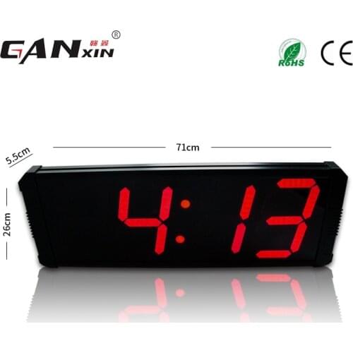 [Ganxin]8 Inches 4 Digits New Fashion Large Digital Clock Led Wall Clock Countdown Timer Equipment
