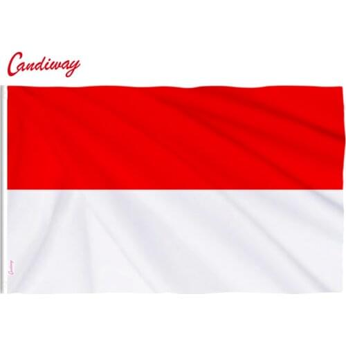 Indonesia flag Indoor Outdoor 3*5feet Indonesia Flag Asian Republic Banner Country Pennant Indo Decoration NN101