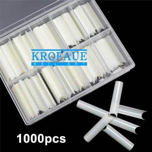 10 Boxes C Curved Straight Fake Nails XL Extra Long Square False Nail Tips Manicure Nail Art Artificial Acrylic Natural Tips