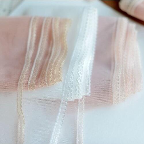 1 Meter Exquisite Embroidered Bridal Lace Fabric Wedding Decorative Lace Applique Trim Craft DIY Accessories