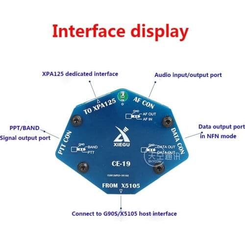Original Xiegu CE-19 Data Interface Expansion Card For XIEGU G90 X5105 ACC PTT XPA125 Original Xiegu CE-19 Data Inter