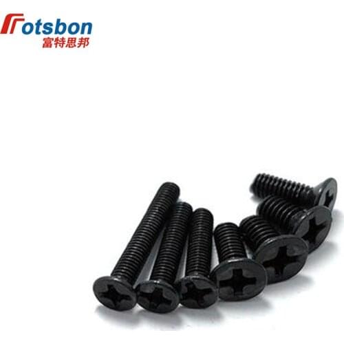 M2/M2.5/M2.6 Cross Recessed Counters Flat Head Screw Electronic Phillip Tail Screws Vis Viti Parafuso Tornillos DIN965 ISO7046