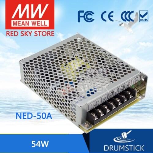 Patriotic MEAN WELL NED-50A meanwell NED-50 54W Dual Output Switching Power Supply