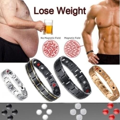 Health Care Weight Loss Magnetic Therapy Elemental Bracelet Arthritis Pain Relief Health Energy Bio Magnetic Male Gift