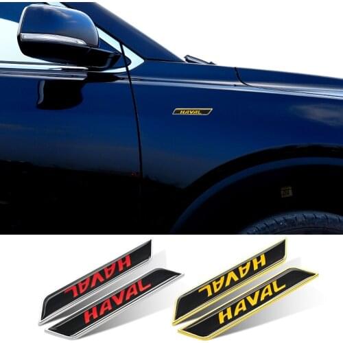 3D Metal Car Fender Sticker for Haval Logo M1 M2 M4 H1 H2 H3 H4 H5 H6 H7 H8 H9 Automoblie Body Decoration Emblem Badge Decals