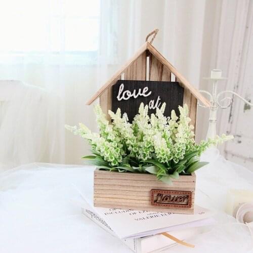Mini House Set Artificial Flower Rose Wholesale Plant Home Decoration Bouquet Material Wedding Party