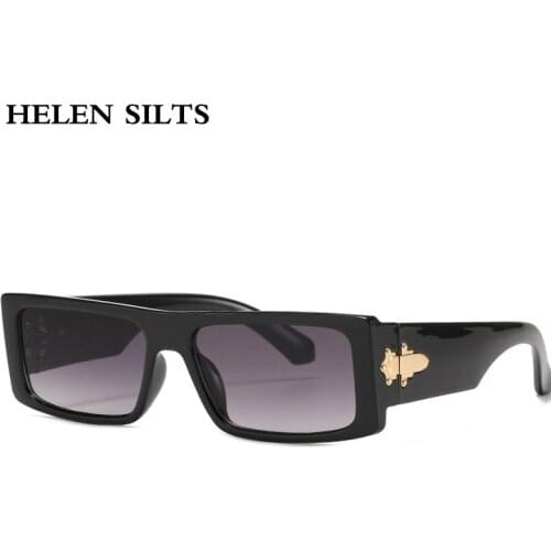 Fashion Rectangle Sunglasses Men New Vintage Colorful Square Sunglasses For Women Retro Punk Female Shades UV400 Eyewear H108