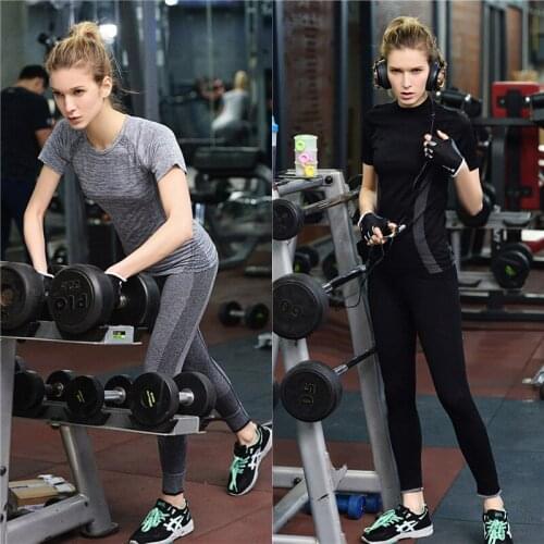 New 2019 Female quick-drying GYM training shaping Show thin running fitness dance pants compression tight women yoga pants