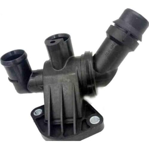 New Thermostat W/ Housing Coolant Flange For Audi A4 B7 05-08 2.0T