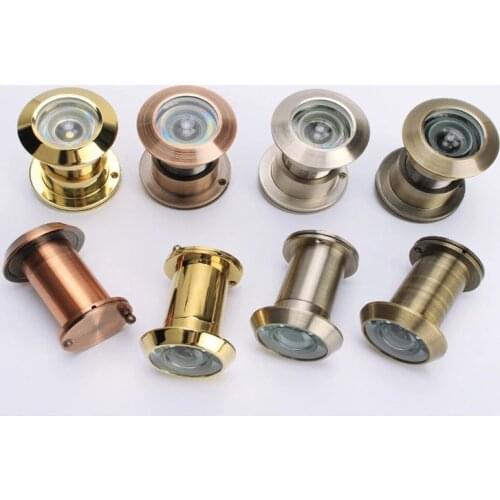 28mm Home Security Optical Glass 220 Degree Wide Angle Door Scope Door Viewer Adjustable Glass Lens For Furniture Hardware