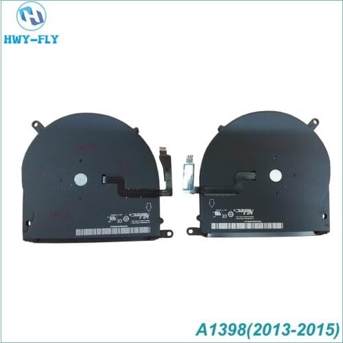 Original Laptop A1398 Cooling Fan For Macbook Pro Retina 15" A1398 Cooler Fan Left+Right 2013 2014 2015 Year