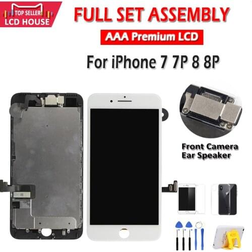 Full Set LCD Display For iPhone 7 8 Plus LCD Screen Completo Assembly Replacement For iPhone 7P 8P 5S Touch Digitizer LCD Screen