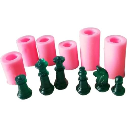 Handmade International Chess Epoxy Resin Mold Silicone Mould DIY Crafts Jewelry Making Tools