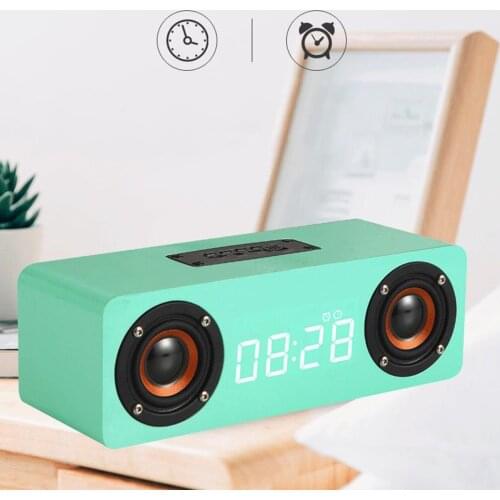 Stereo Sound Bass Enhancement Clock Soundbar Speaker for Home Outdoor Work