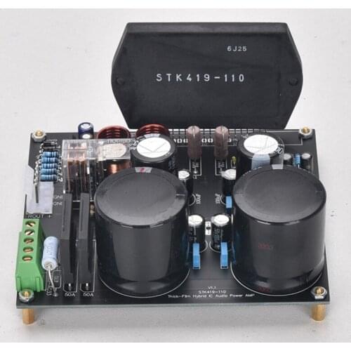 STK419-110 50W*2 Stereo Power Amplifier Board 6Ohm Sanyo Thick Film Class H For HiFi Home Audio Diy
