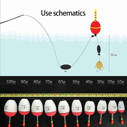 Bubble Float High Quality EVA Luminous Buoy Tube Fish Bait for Sea Fishing Carp Fishing Tackle Accessories Plastic