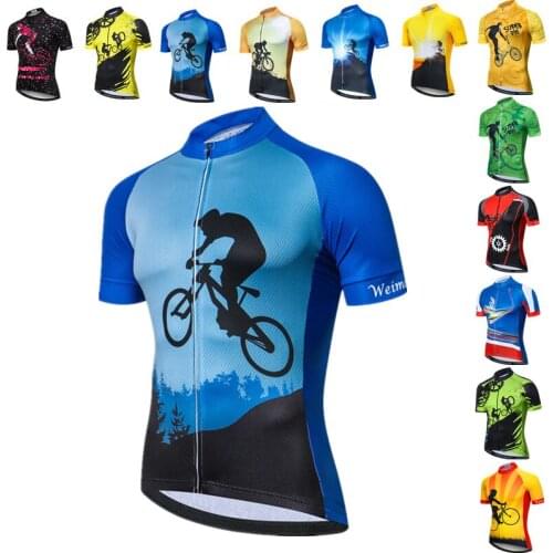 Weimostar Cycling Jersey 2021 pro team MTB Bike Jersey Men Summer Downhill Bicycle Jersey Breathable Sport Uniform Cycling Shirt