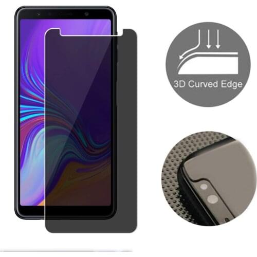 Anti Peeping Tempered Glass for Samsung Galaxy A6 A7 A8 A9 J4 J6 Privacy Screen Protector A6 A8 J4 J6 Plus Film Glass