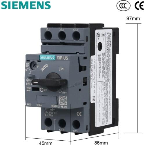 27-32A Motor Protective Circuit Breaker Selector button Class 10 400A 3RV6021-4EA10 SIEMENS